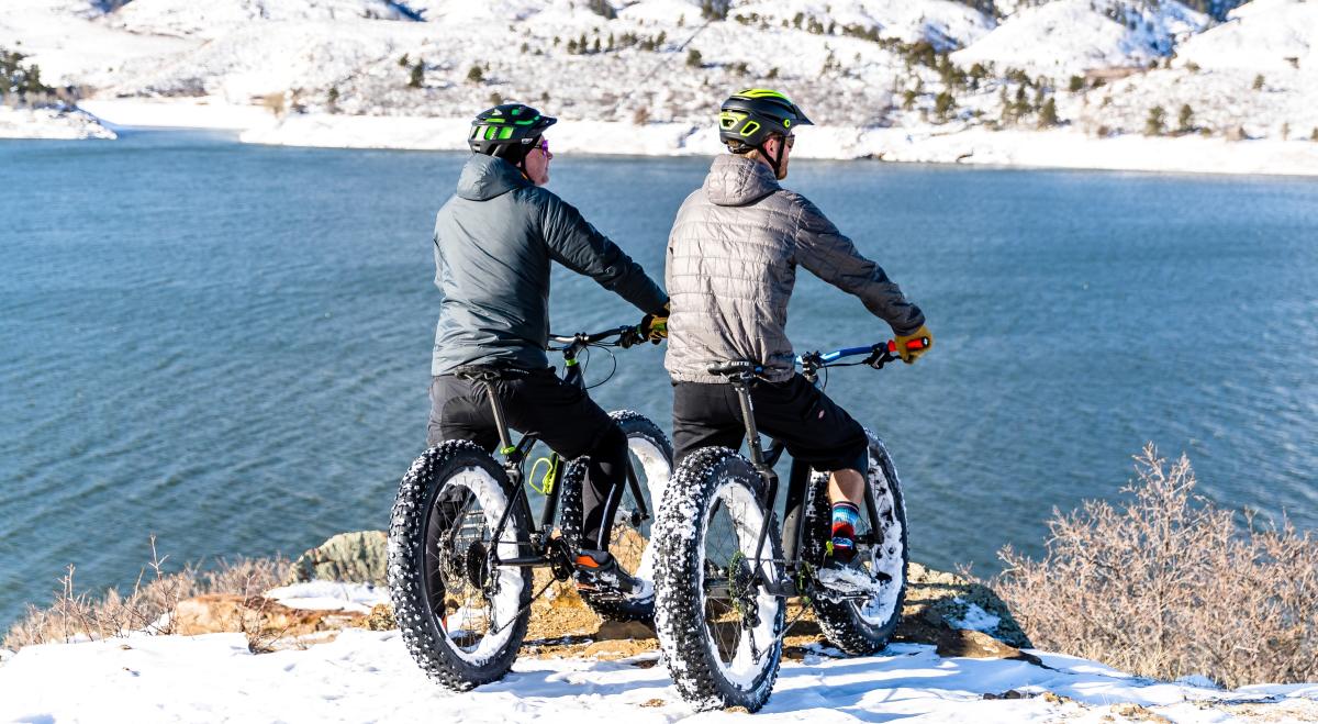 A Couple Fat Tire Biking In Fort Collins, CO