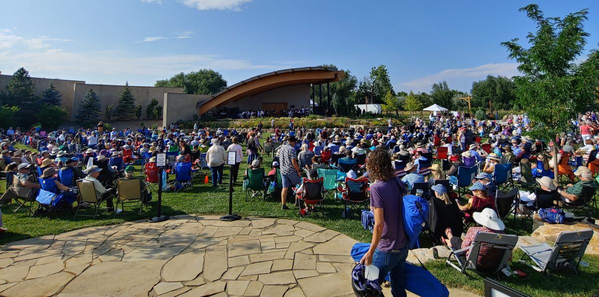 Fort collins symphony performing at the Gardens on Spring Creek