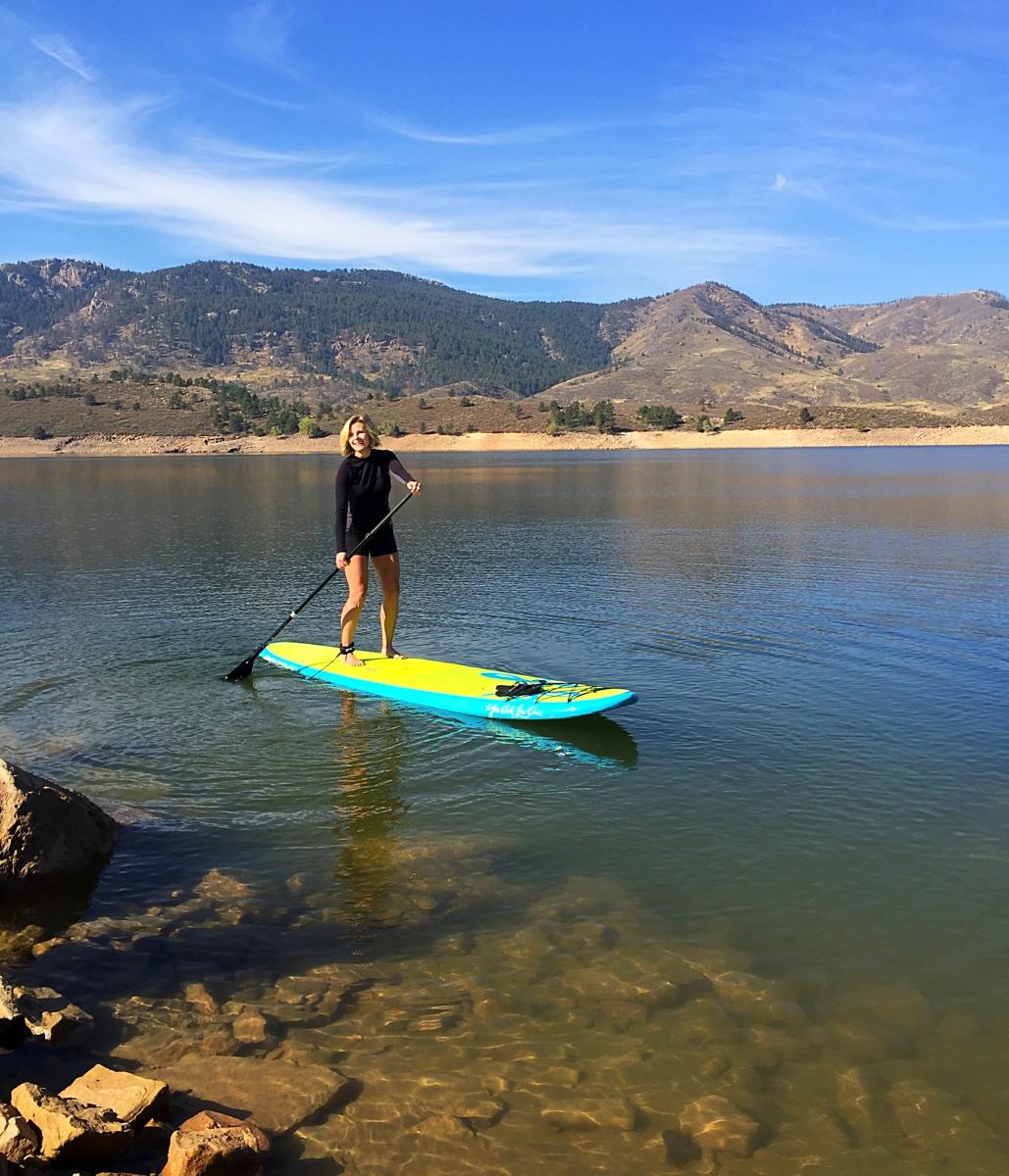 Paddle board Horsetooth Reservoir