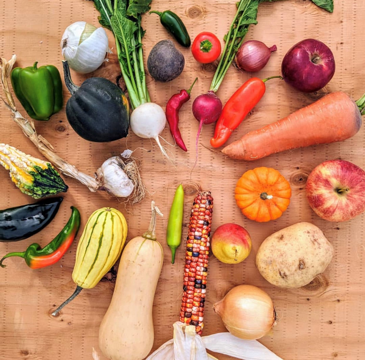 Garden Sweet Produce Circle Display