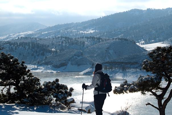 Horsetooth Reservoir, Snowshoeing, Credit Ryan Burke