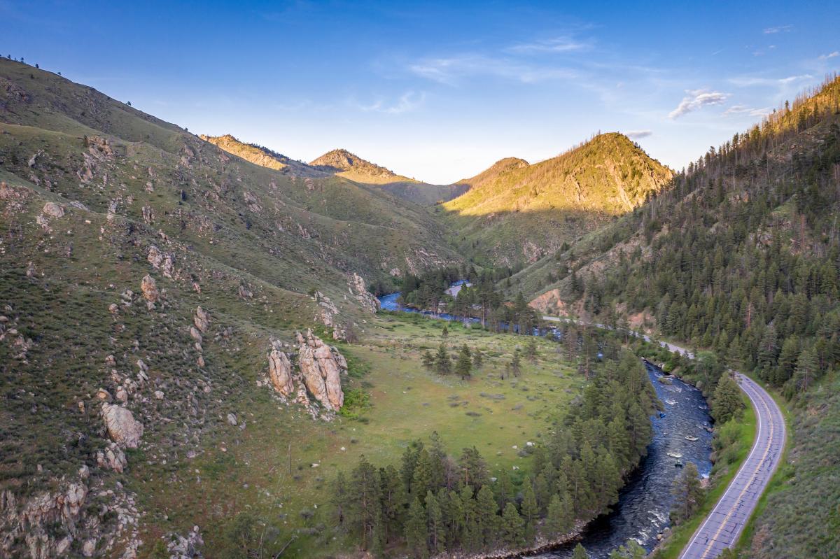 View Poudre Canyon highway 14 In Fort Collins, CO