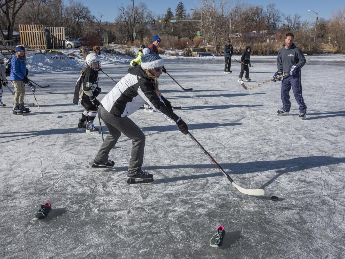 Ice Skating Sheldon Lake