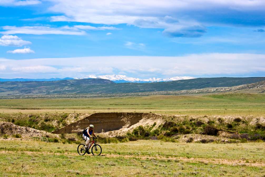 Soapstone Prairie Cyclist