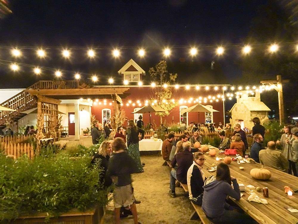 The Farmhouse at night