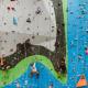 Whetstone community members on the climbing wall